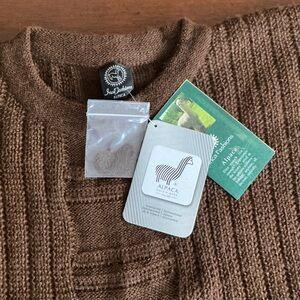 Men's Alpaca Crewneck Sweater - Rich Brown